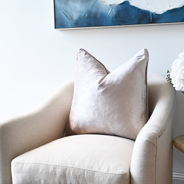 Rose Gold Velvet Luxury Square Cushion