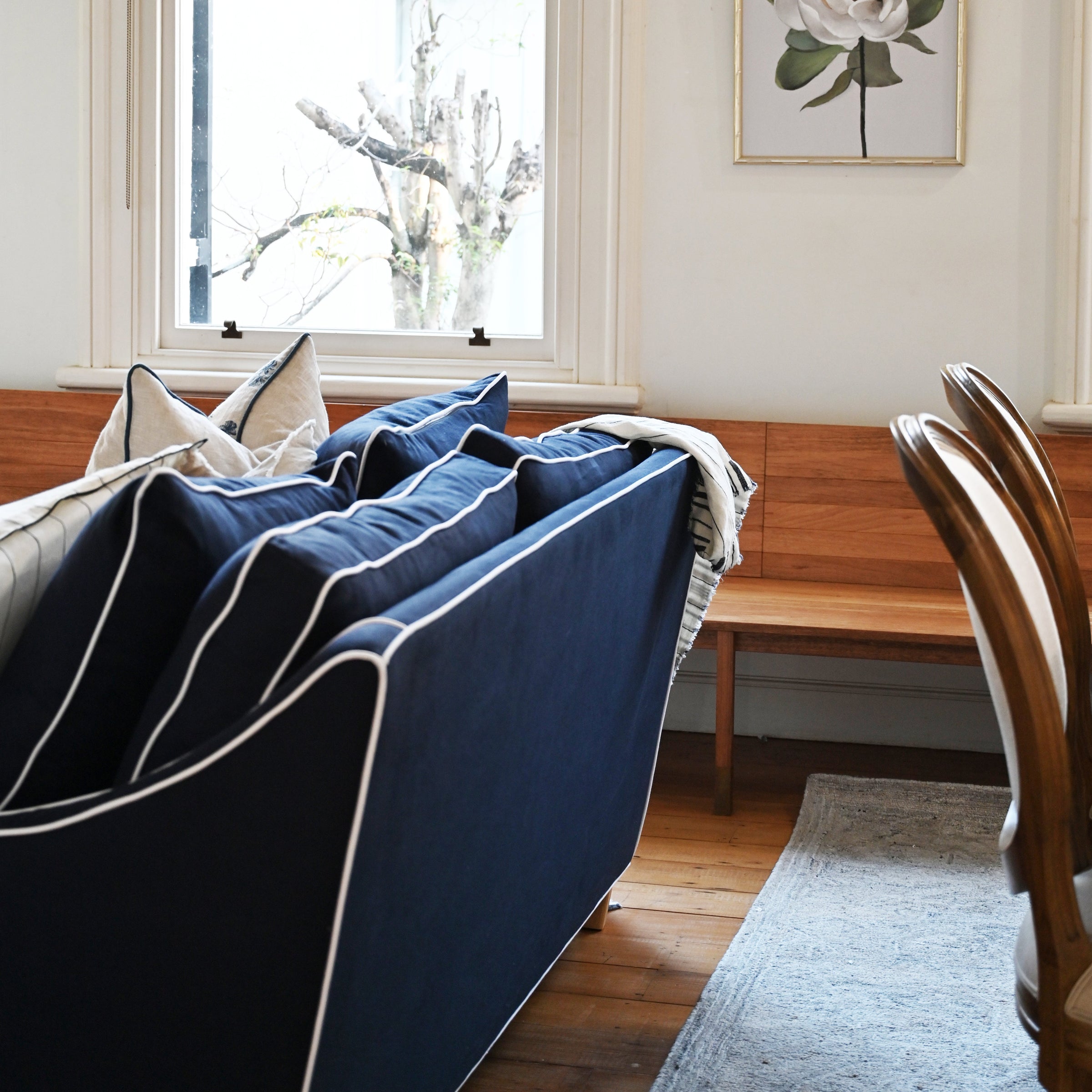 Martha 2 Seater Linen Lounge