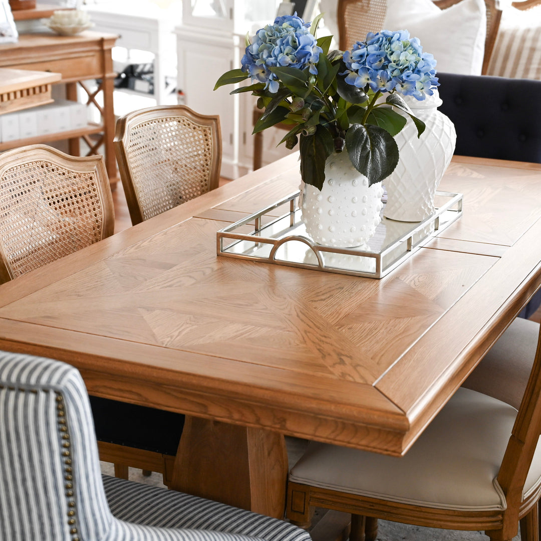 Kensington Parquetry Natural Oak Dining Table
