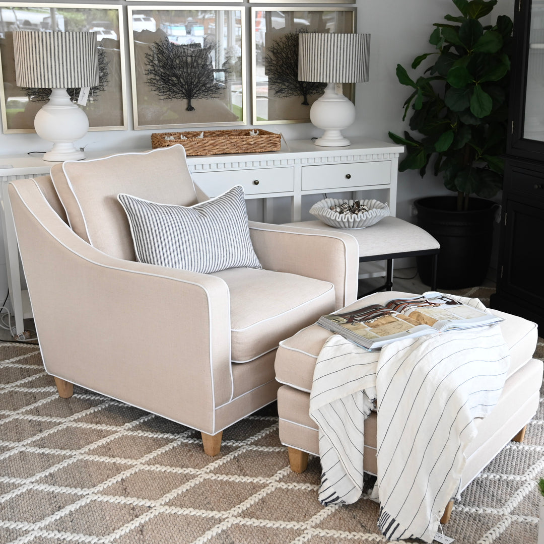 Martha Linen Armchair