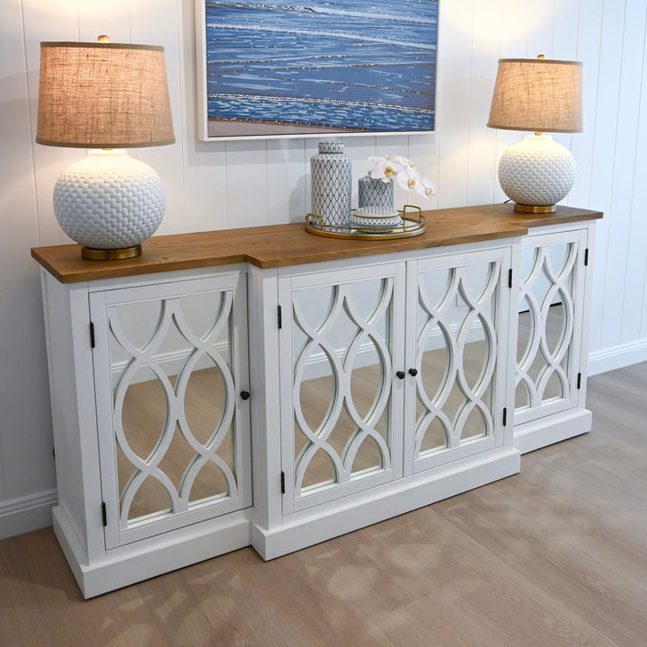 Camille Mirrored Buffet With Elm Top