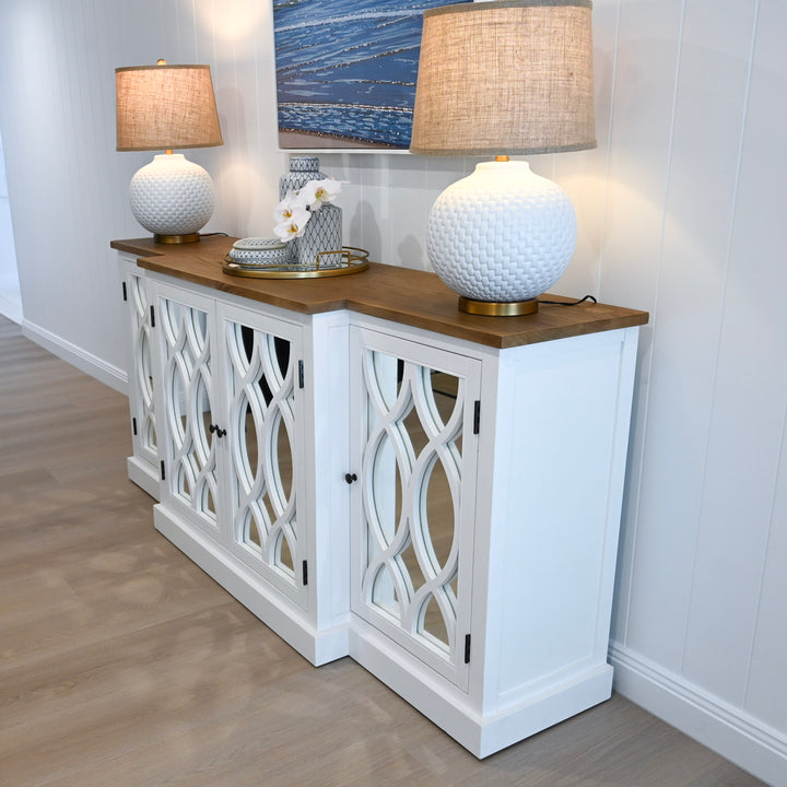 Camille Mirrored Buffet With Elm Top