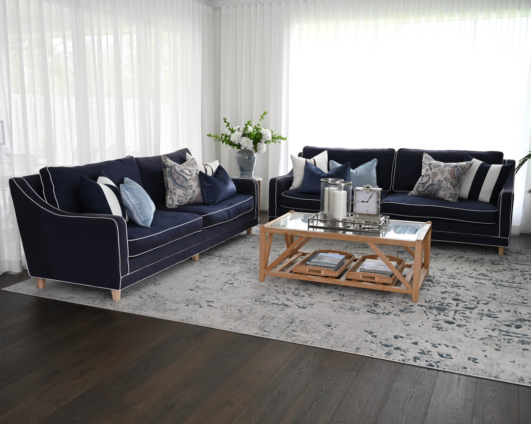 Samuel Oak And Glass Coffee Table