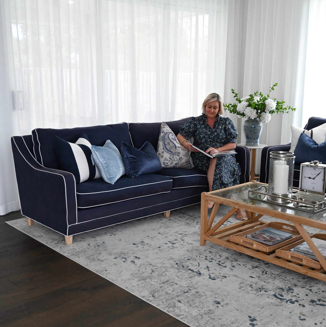 Martha 3 Seater Linen Lounge