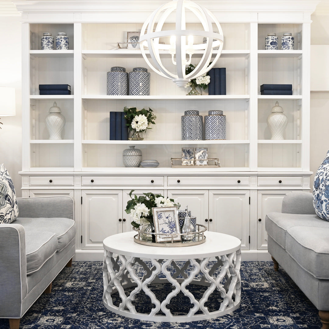 Oxford 2.45m Entertainment Full Wall Bookcase