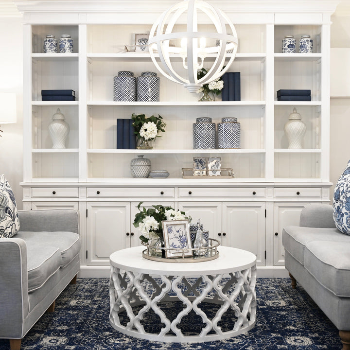 Oxford 2.45m Entertainment Full Wall Bookcase