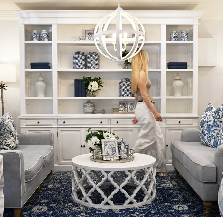 Oxford 2.45m Entertainment Full Wall Bookcase