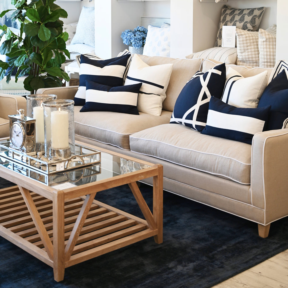 Samuel Oak And Glass Coffee Table