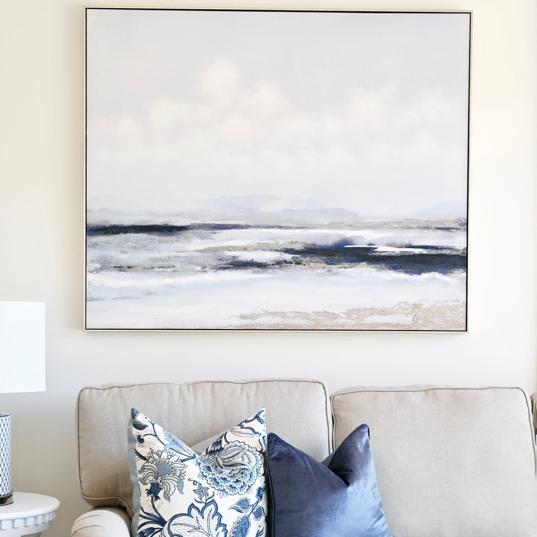 Ocean Breeze Canvas In Antique Silver Frame