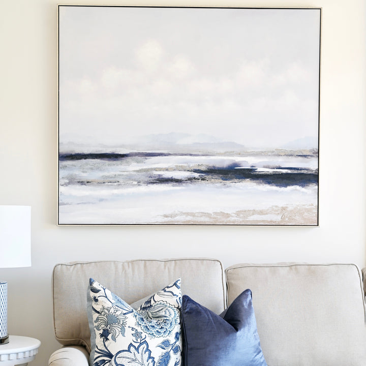 Ocean Breeze Canvas In Antique Silver Frame