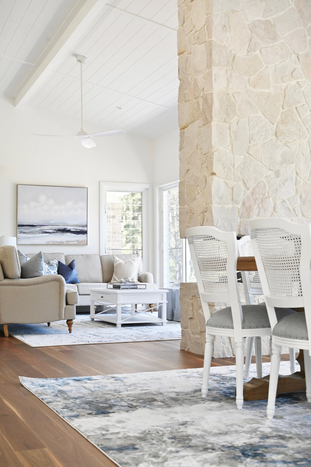 Madeline Linen 3 Seater Lounge