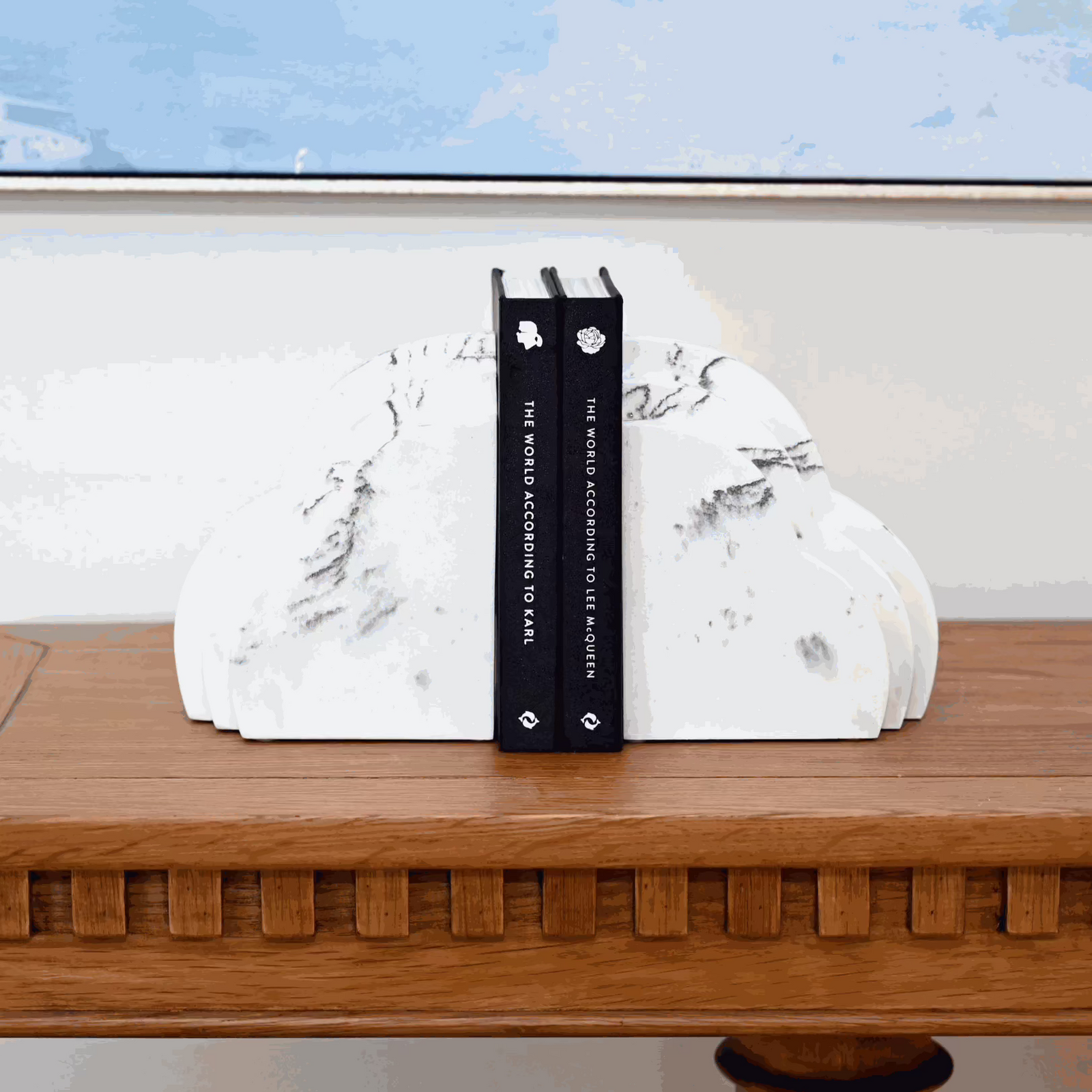 Cloud White Decorative Bookends