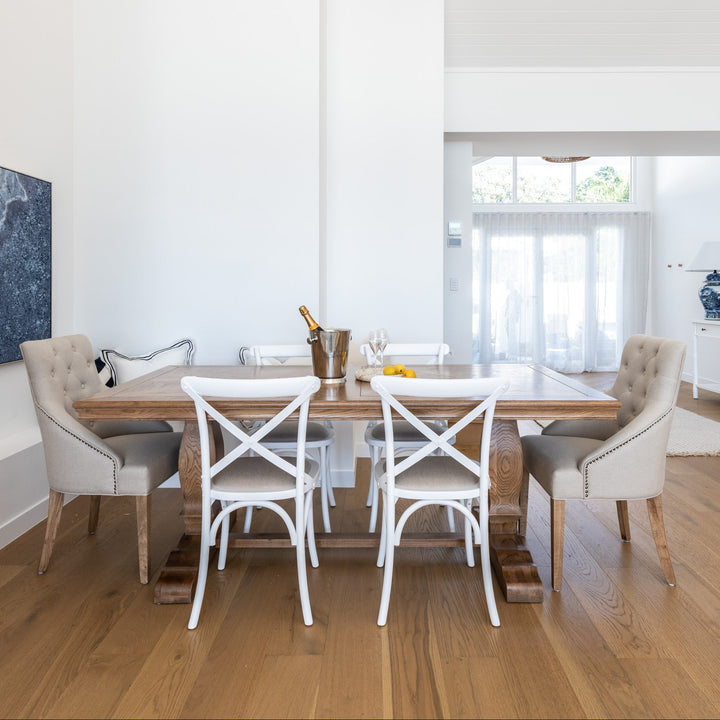 Leopold Upholstered Linen Dining Chair