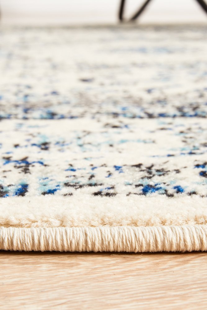 Mist White Transitional Round Rug