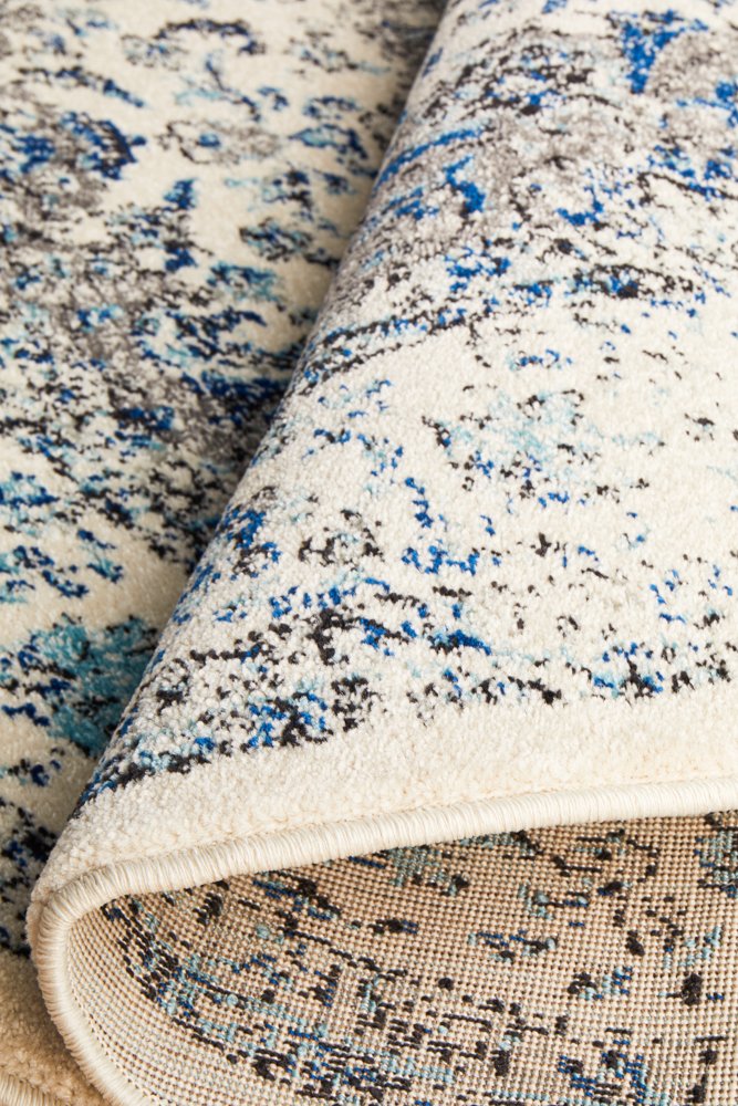 Mist White Transitional Round Rug