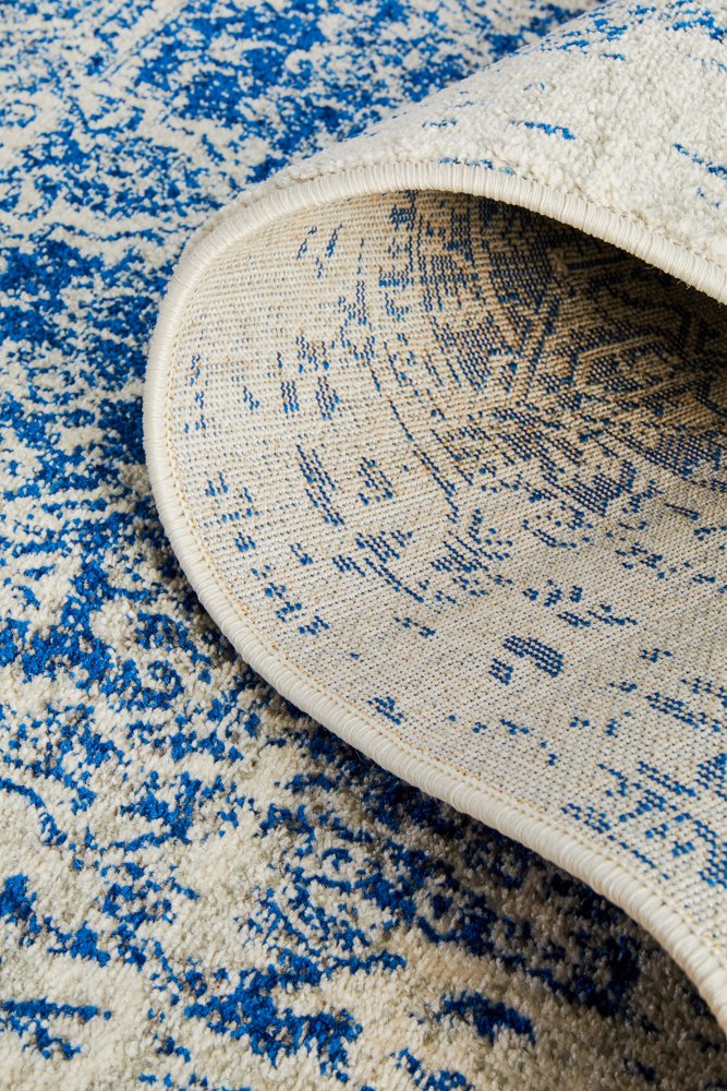 Horizon White Navy Transitional Runner