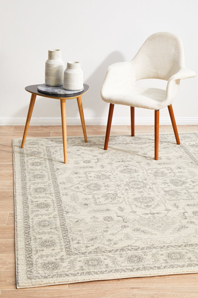 Winter White Transitional Rectangle Rug