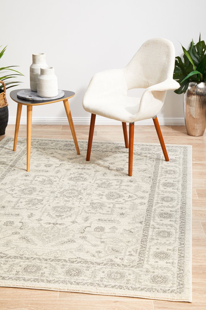 Winter White Transitional Rectangle Rug