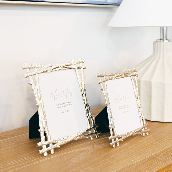 Enchanted Forest white photo frame