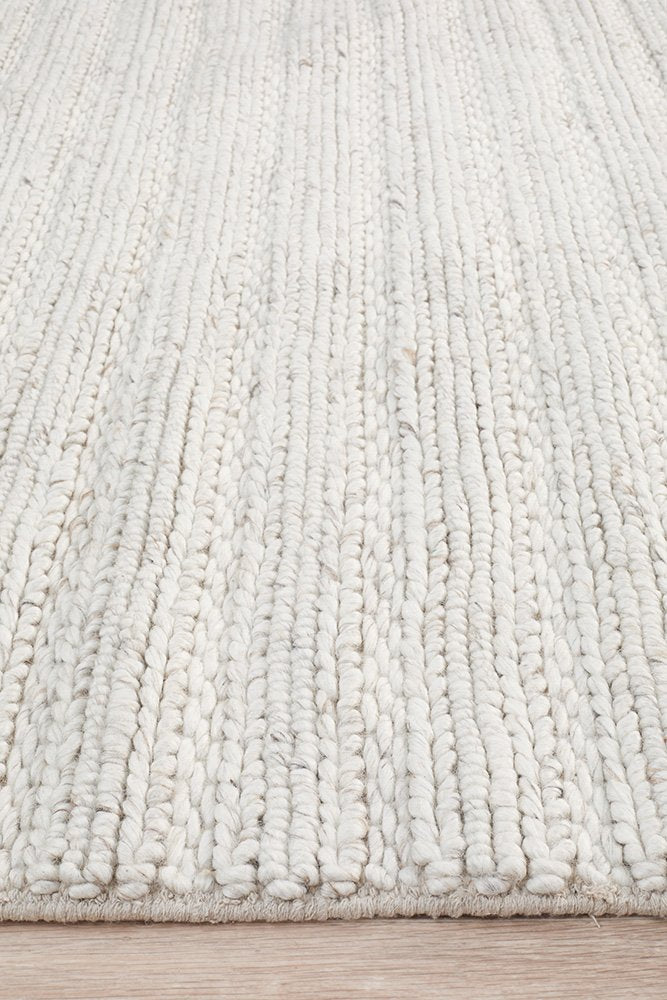 Evelyn Wool Ivory Rectangle Rectangle Rug