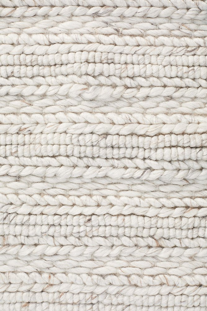 Evelyn Wool Ivory Rectangle Rectangle Rug