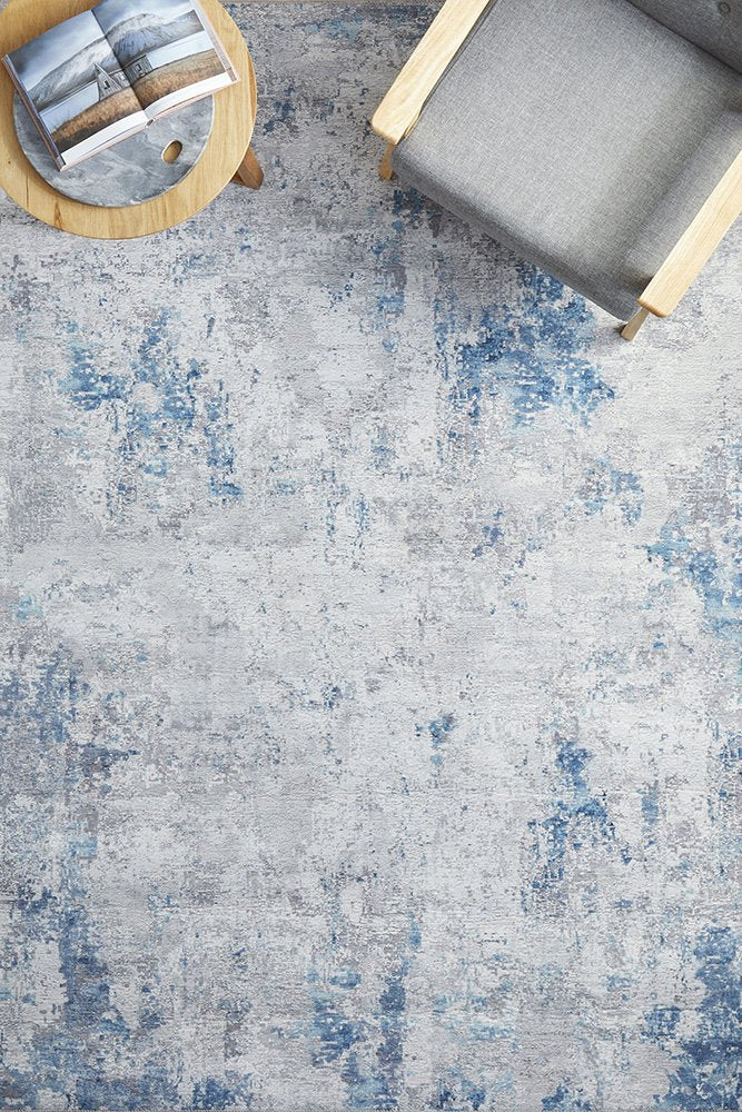Stella Modern Blue Rectangle Rug