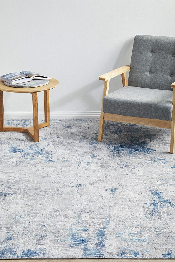 Stella Modern Blue Rectangle Rug