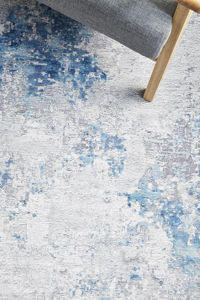 Stella Modern Blue Rectangle Rug