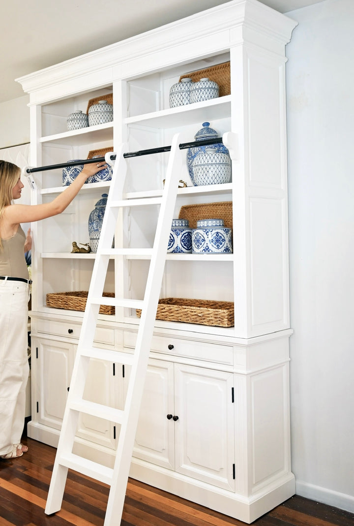 Oxford Two Bay Bookcase with Ladder