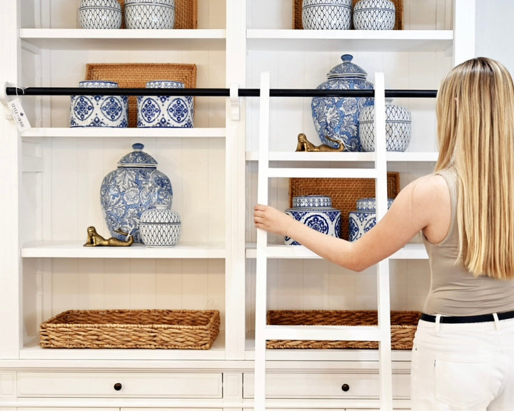 Oxford Two Bay Bookcase with Ladder