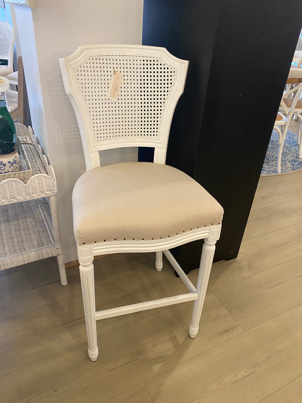 April Luxury Upholstered Kitchen Stool - Sydney Floorstock