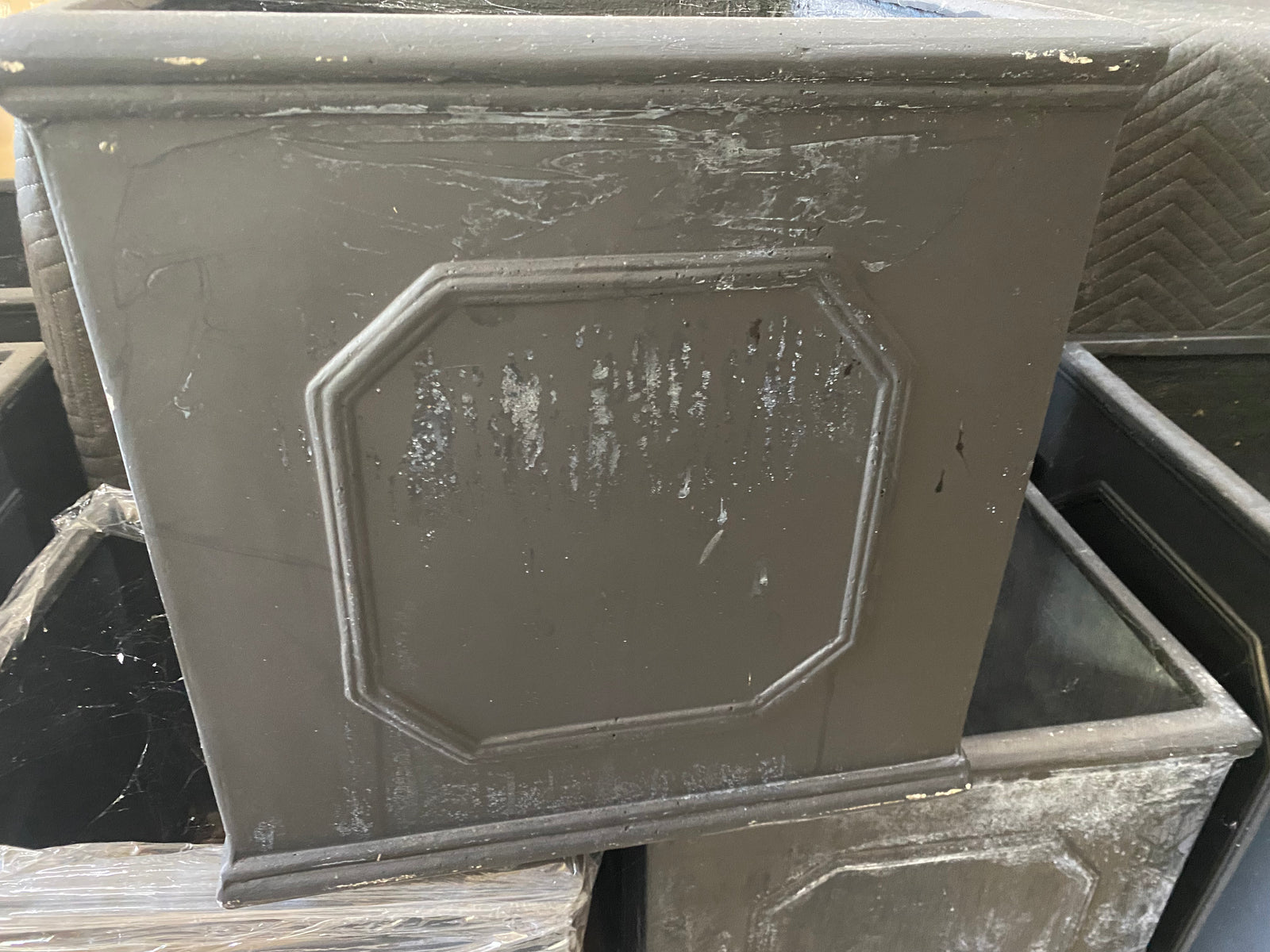 Sorrento Square Fibre Clay Planter Box - Sydney Floor stock