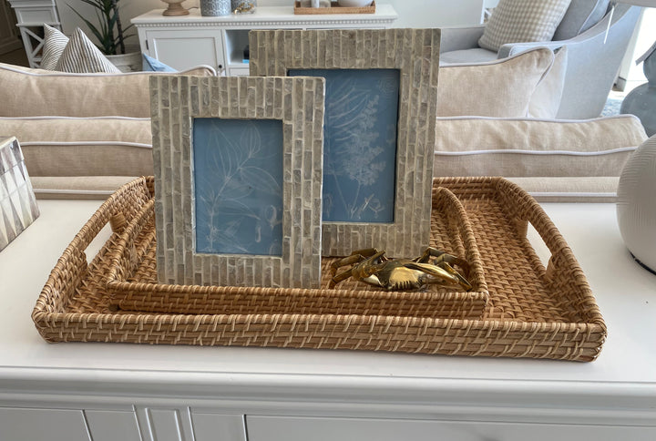 Morning Natural Rattan Tray Rectangle
