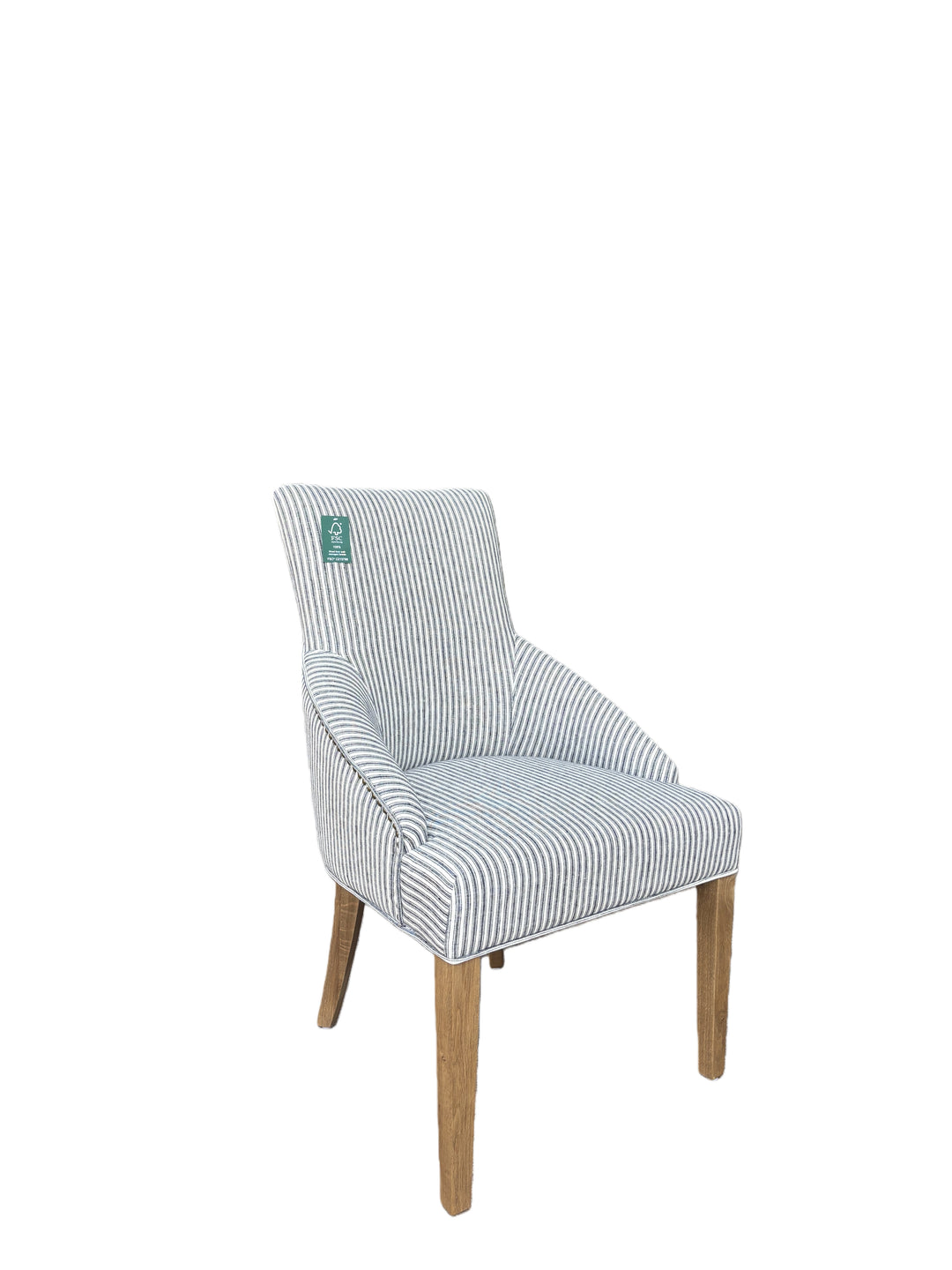Leopold Plain-Back Upholstered Linen Dining Chair