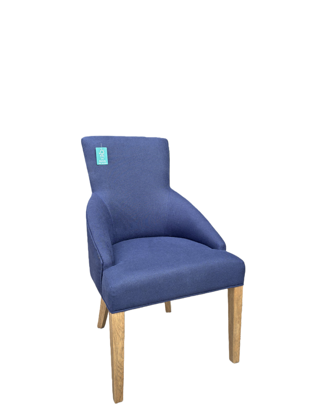 Leopold Plain-Back Upholstered Linen Dining Chair