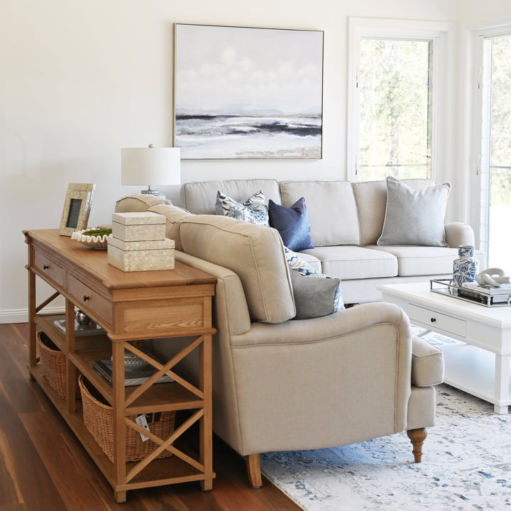 Madeline Linen 2 Seater Lounge