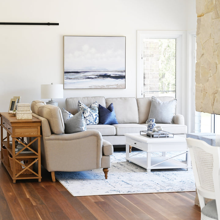 Madeline Linen 3 Seater Lounge