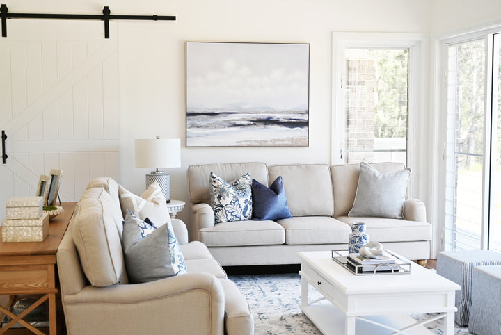 Madeline Linen 3 Seater Lounge