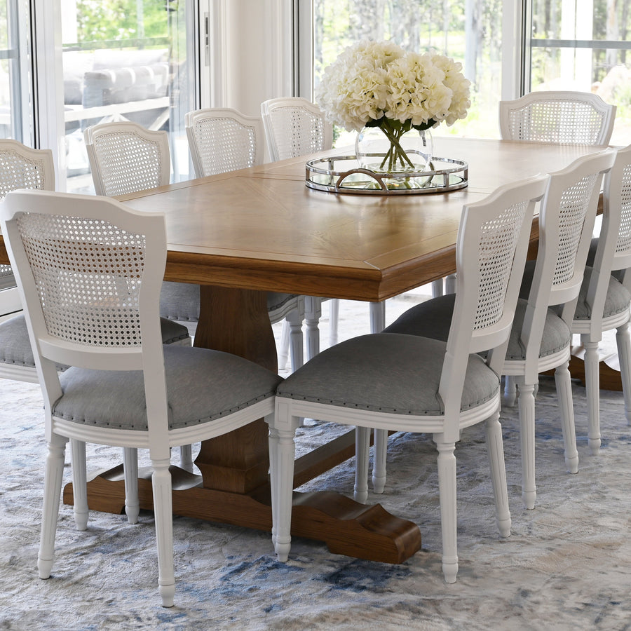 Kensington Parquetry Natural Oak Dining Table