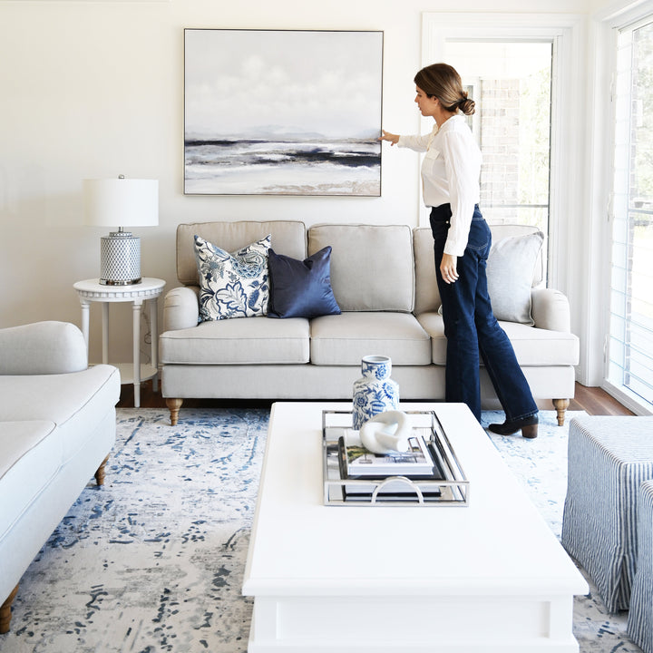 Ocean Breeze Canvas In Antique Silver Frame