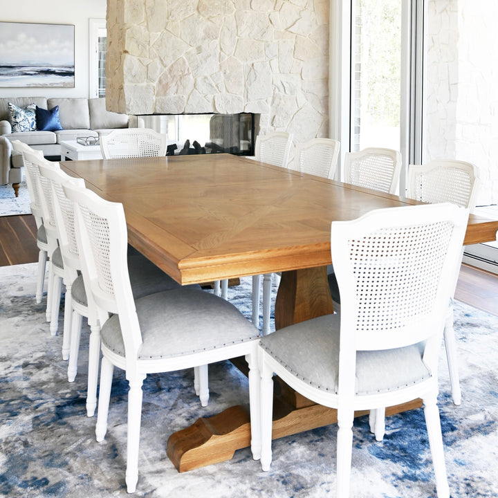 Kensington Parquetry Natural Oak Dining Table