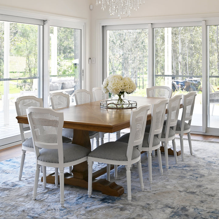 Kensington Parquetry Natural Oak Dining Table