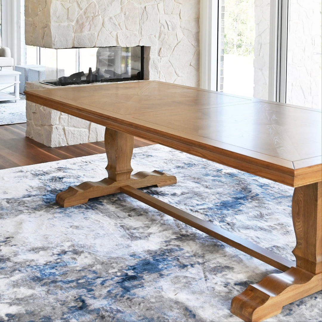 Kensington Parquetry Natural Oak Dining Table