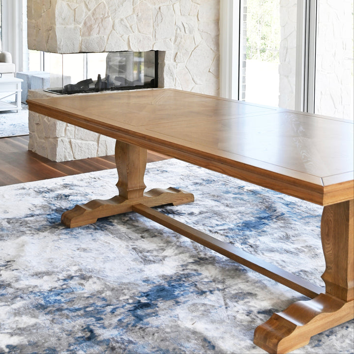 Kensington Parquetry Natural Oak Dining Table