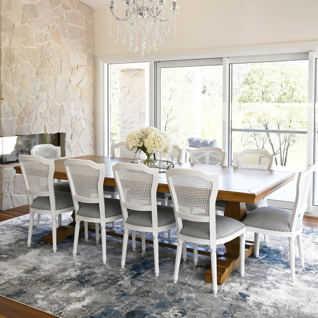 Kensington Parquetry Natural Oak Dining Table