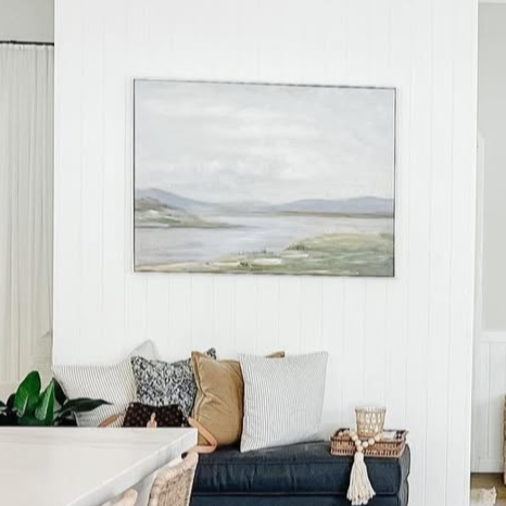 Riverbend Canvas In Antique Silver Frame