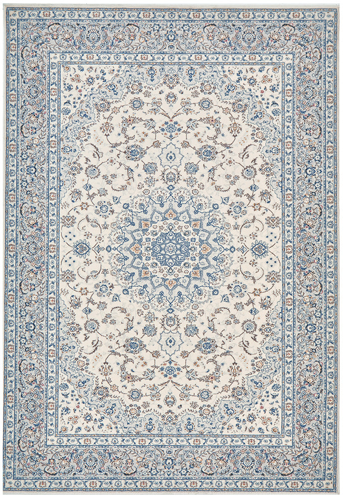 Melody Kashan Ivory Rectangle Rug