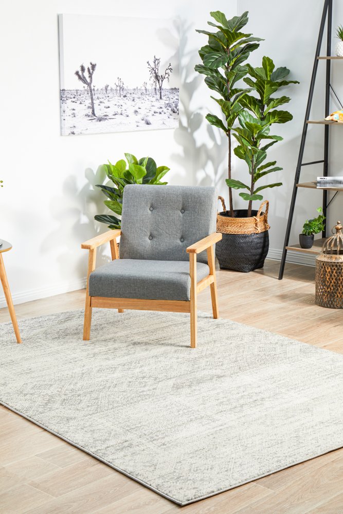 Zelda Silver Grey Rectangle Rug