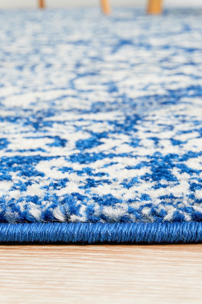 Gwyneth Stunning Transitional Navy Rectangle Rug