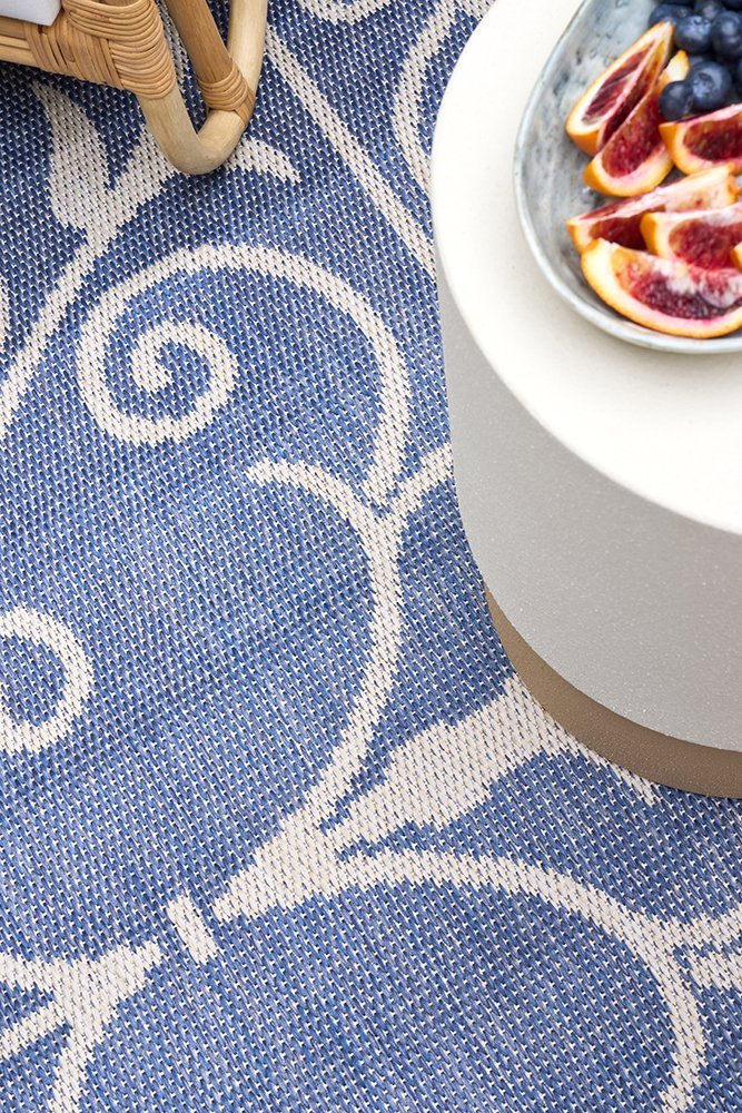 Hamptons Outdoor Rug for Deck or Balcony – Weatherproof Alfresco Rug